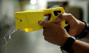 how many volts in a taser